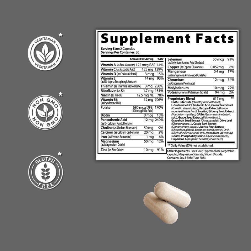 Sharp Focus Nootropic Brain Capsules