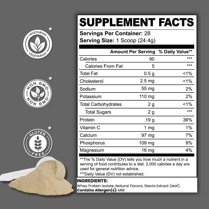 Pure 100% Whey Protein Isolate - Vanilla Cone